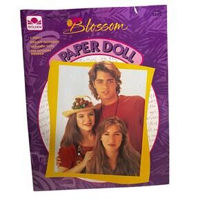 Vintage 90s Blossom TV Show Paper Doll Book New uncut 3 Dolls Vintage Disney